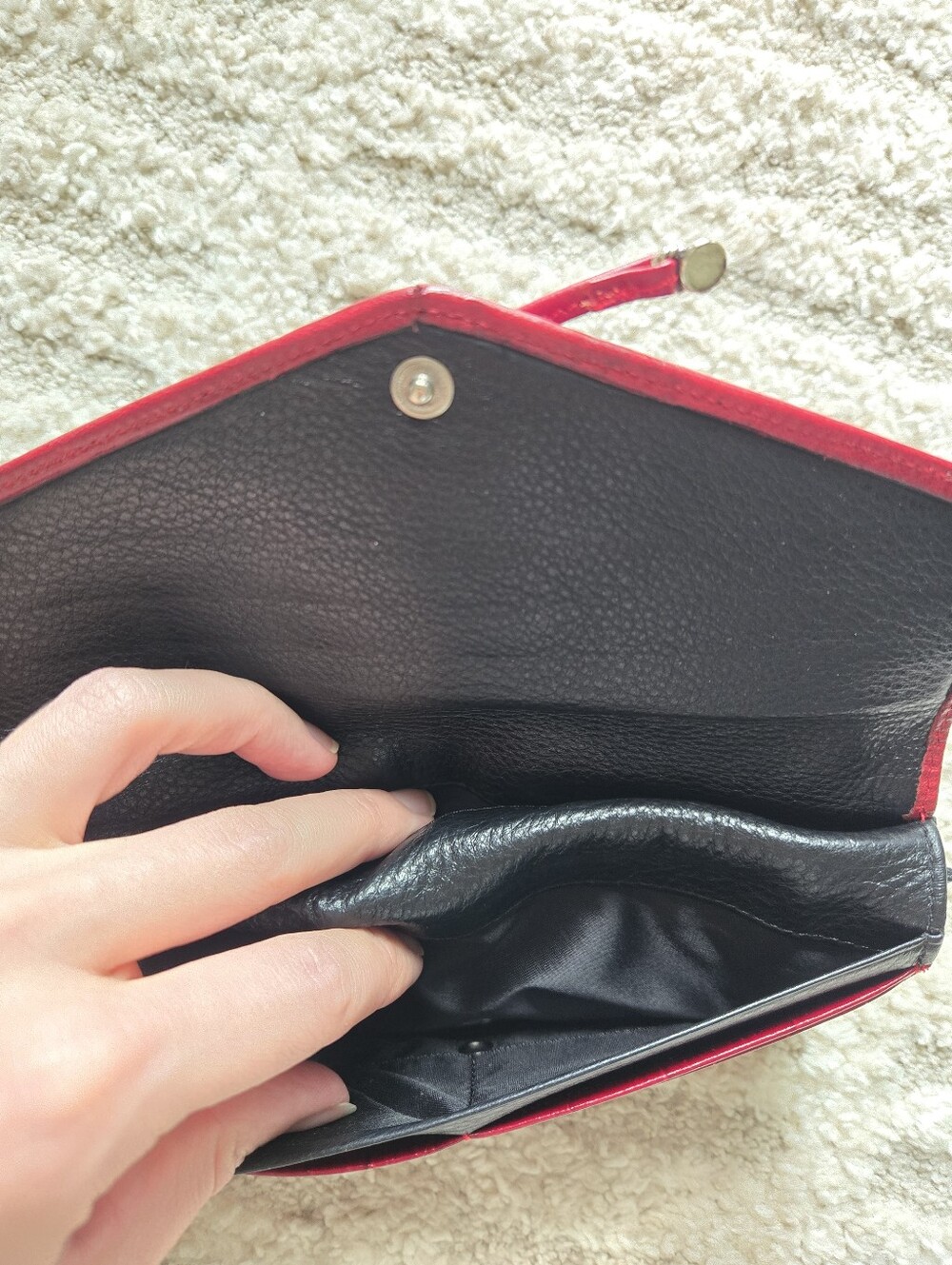 Brighton Red Plaid Bow Wallet - Picture 6 of 12